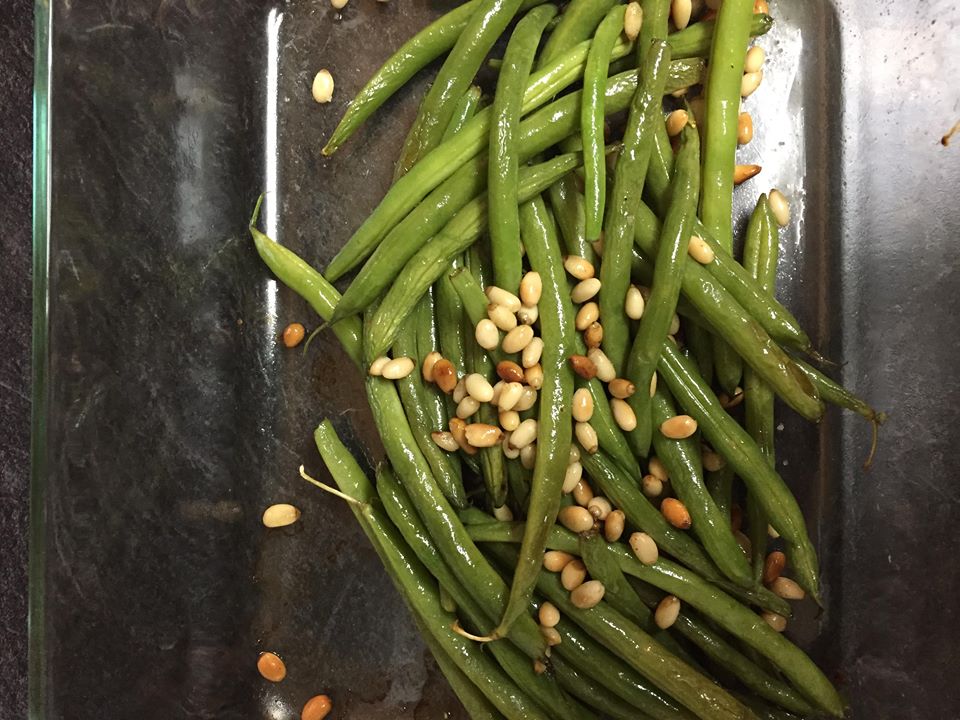 Roasted Green Beans with Pine Nuts
