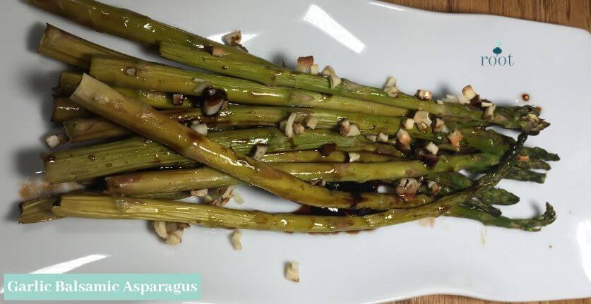Garlic Balsamic Asparagus | Root Nutrition & Education