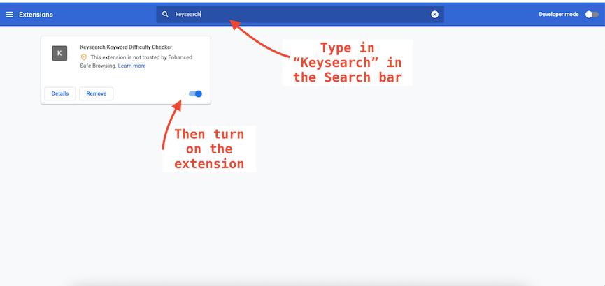 How to Set up Keysearch Chrome Extension | JK Nutrition Consulting