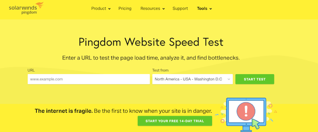 Pingdom Test URL | web page speed test | JK Nutrition Consulting