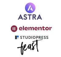 Website Theme logos Astra, Elementor, Studiopress, Feast theme plugin | JK Nutrition Consulting