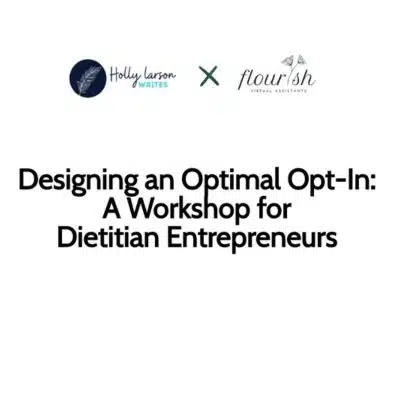 Holly Larson and Flourish Optimal Opt In Black Friday Deal 2023 | JK Nutrition Consulting