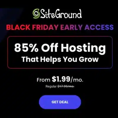 Siteground Black Friday Special Up to 88% off Hosting | JK Nutrition Consulting