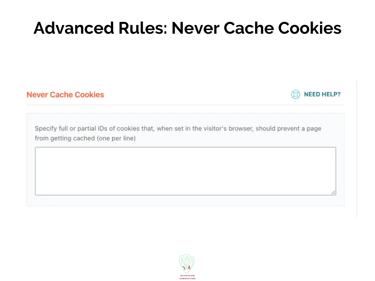 Advanced rules: Never Cache Cookies | WP Rocket Review | JK Nutrition Consulting