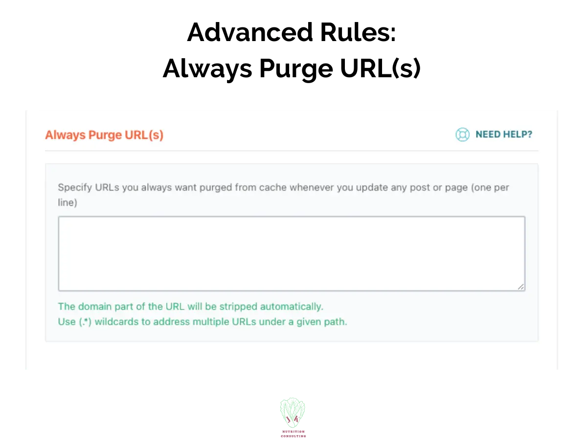 Advanced Rules: Always Purge URL(s) | WP Rocket Review | JK Nutrition Consulting
