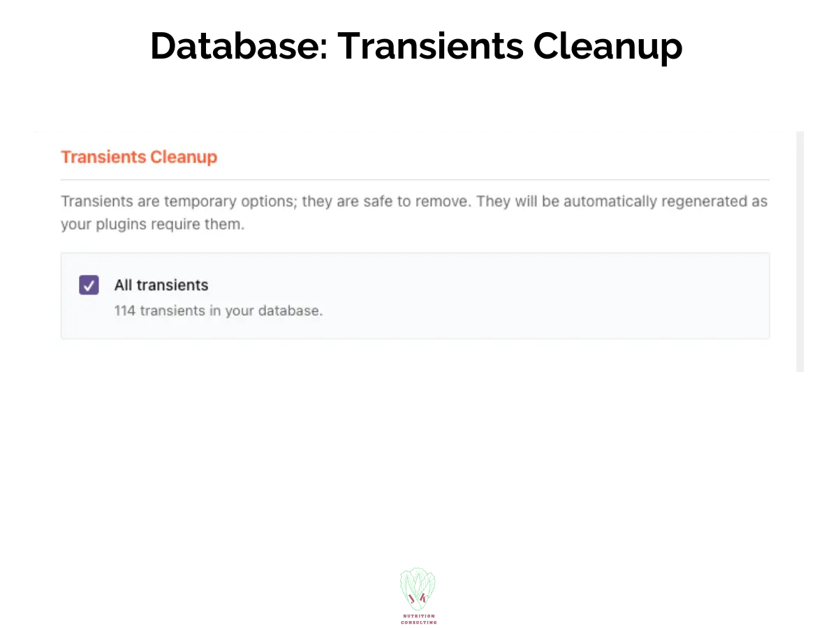 Database: Transients cleanup | WP Rocket Review | JK Nutrition Consulting