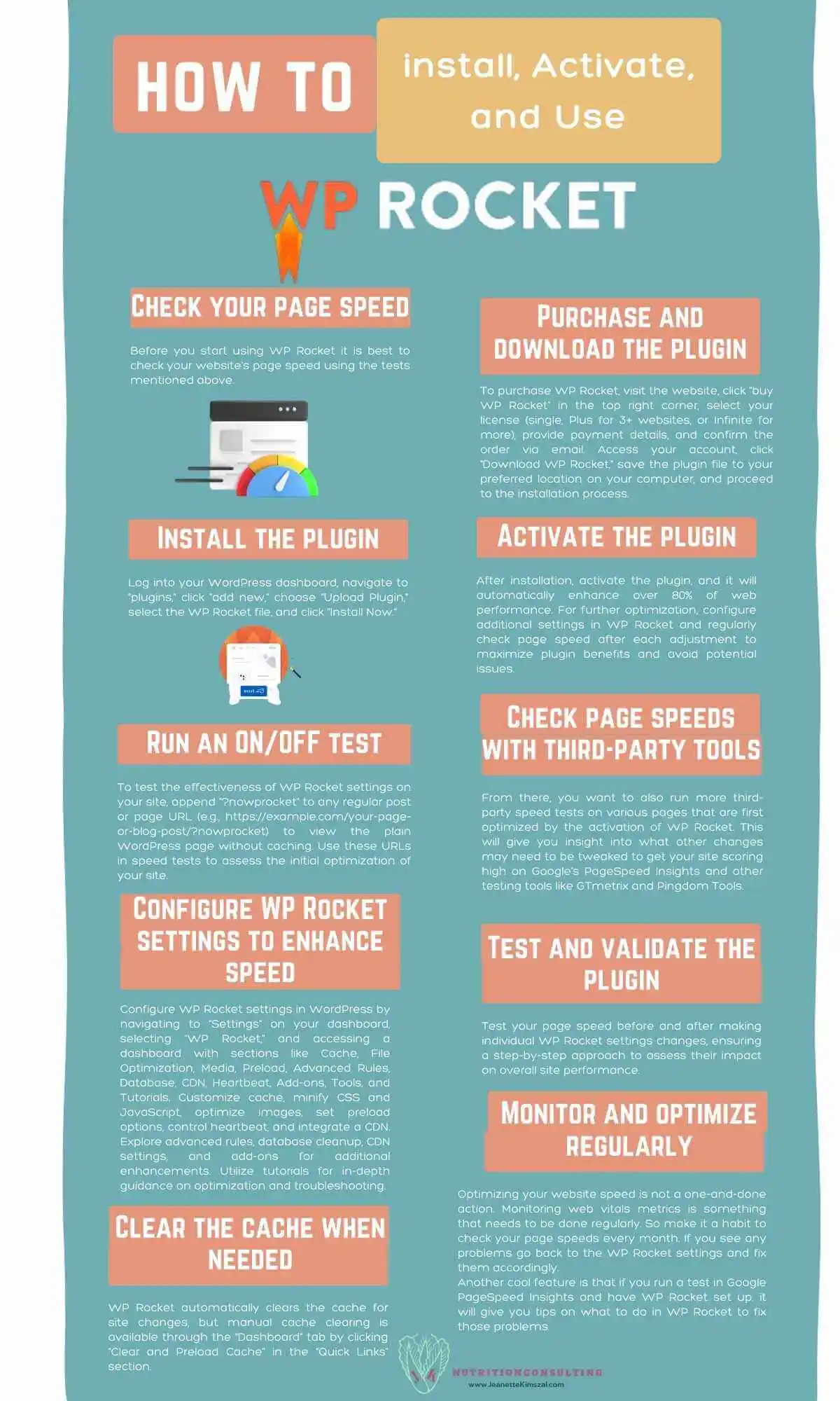 How to Install, Activate, and Use WP Rocket | WP Rocket Review | JK Nutrition Consulting