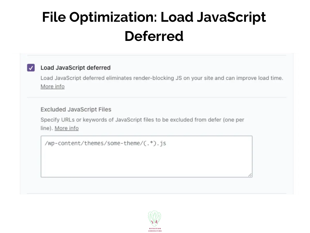 File Optimization Load JavaScript Deferred | WP Rocket Review | JK Nutrition Consulting