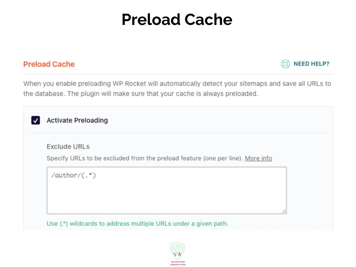 Preload cache in the WP Rocket | WP Rocket Review | JK Nutrition Consulting
