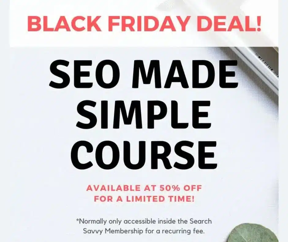 The Unconventional RD SEO Made Simple Black Friday Special 2025 | JK Nutrition Consulting